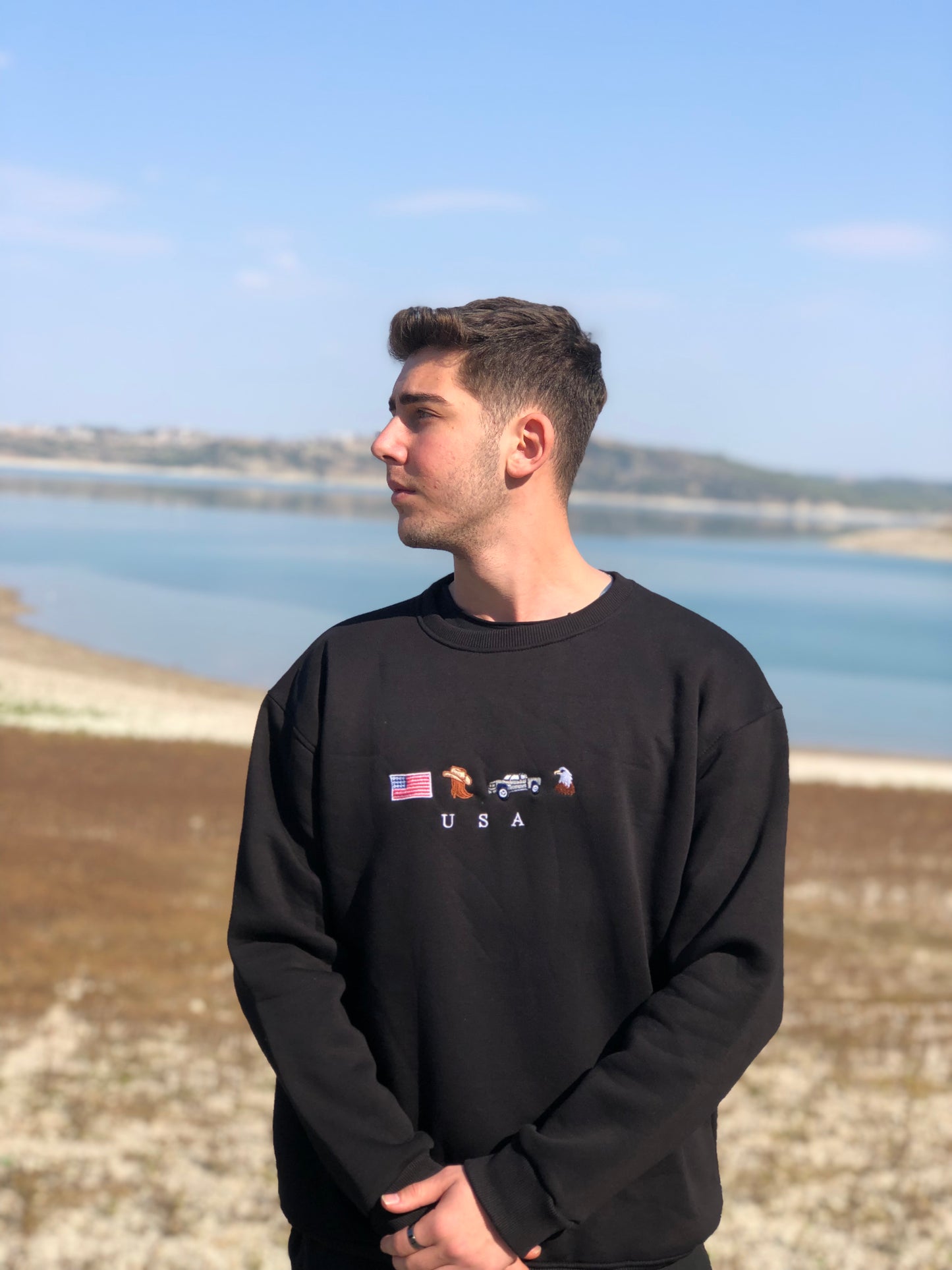 Amerika Tasarımlı Sweatshirt