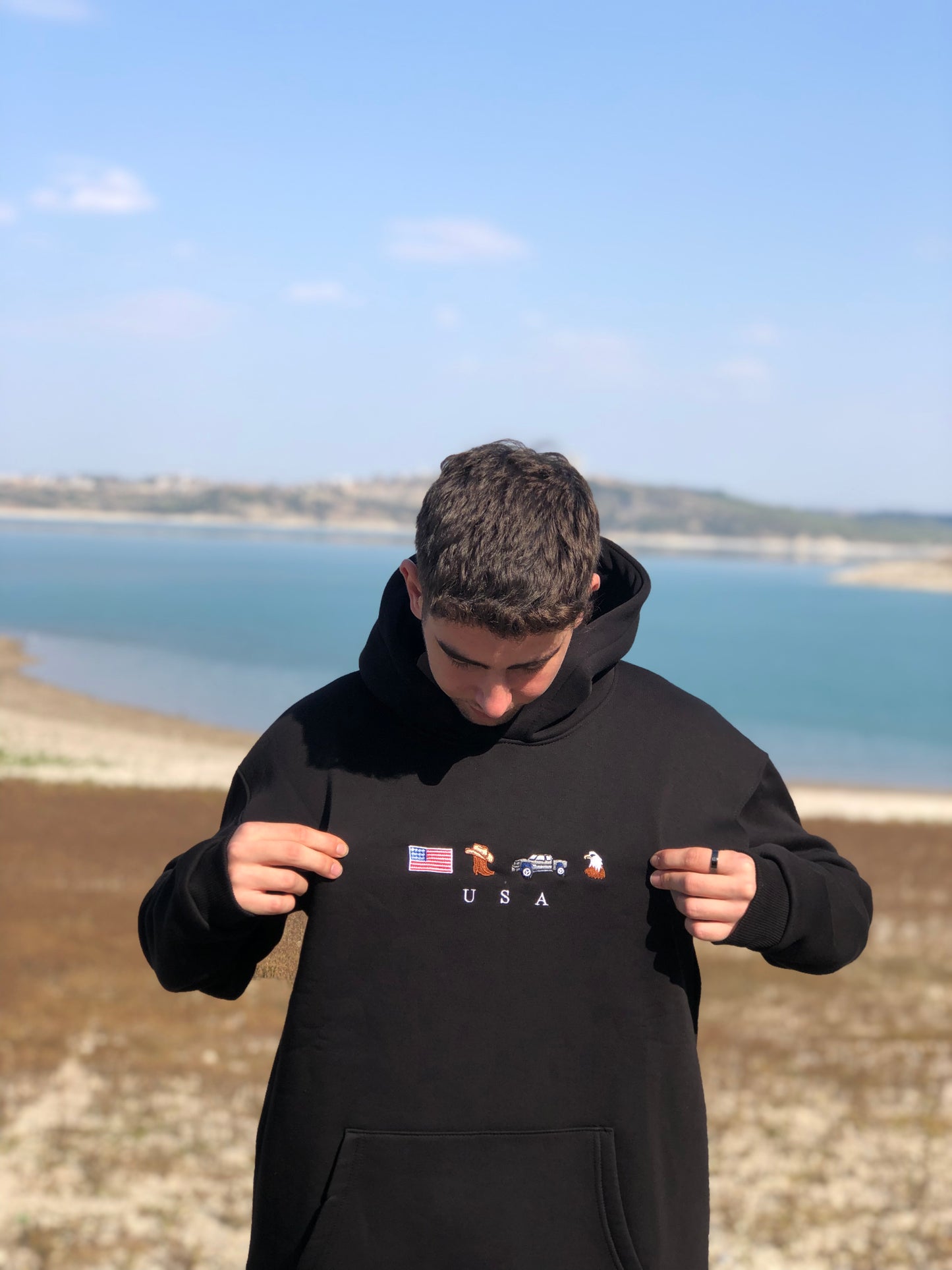 Amerika Tasarımlı Sweatshirt